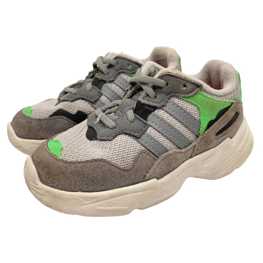 Adidas Yung-96 El Infant Boys Sneakers Shoes Grey DB2822 Size 8K